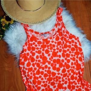 Gap Tank Women M Bright Orange